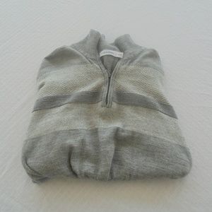Calvin Klein Zipup V Neck Sweater   XL